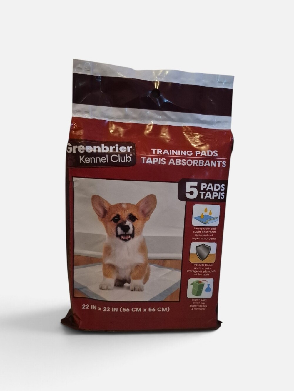 Brown Dog Training Pads - 5 Pack